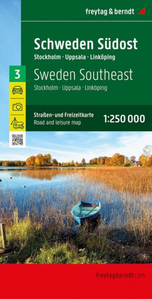 Zweden Zuidoost | autokaart, wegenkaart 1:250.000 9783707919936  Freytag & Berndt Zweden 1:250.000  Landkaarten en wegenkaarten Zuid-Zweden