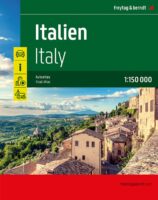 Italië grote wegenatlas spiraalband 1:150.000 9783707924527  Freytag & Berndt Wegenatlassen  Wegenatlassen Italië