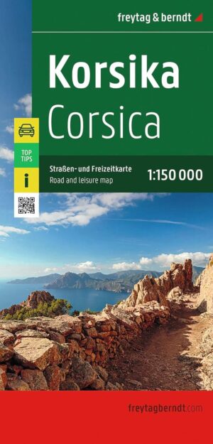 Corsica | autokaart, wegenkaart 1:150.000 9783707925159  Freytag & Berndt   Landkaarten en wegenkaarten Corsica