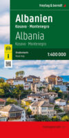 Albanië | autokaart, wegenkaart 1:400.000 9783707925265  Freytag & Berndt   Landkaarten en wegenkaarten Albanië