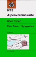 wandelkaart AV-0/15 Khan Tengri Tien Shan Ost - Kyrgyzstan Alpenvereinskarte wandelkaart 9783937530123  AlpenVerein Alpenvereinskarten  Wandelkaarten Zijderoute (de landen van de)