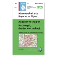Alpenverein wandelkaart BY-04 Allgäuer Hochalpen, Hochvogel 1:25.000 9783948256296  Deutscher AlpenVerein Alpenvereinskarten  Wandelkaarten Beierse Alpen
