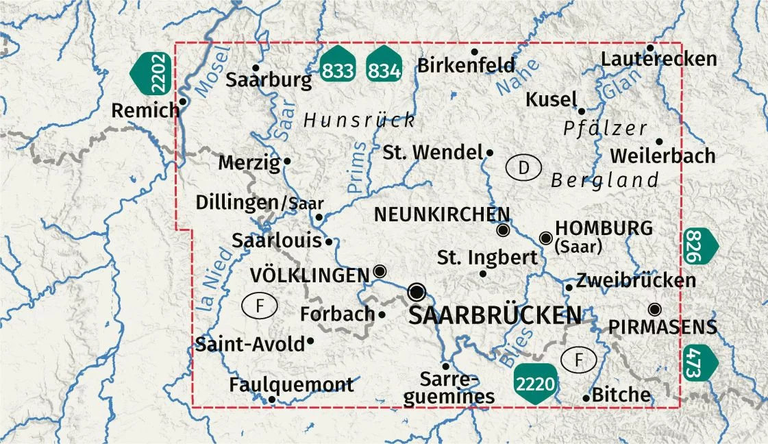 Kompass wandelkaart KP-825 Saarland 9783991544197 Kompass Wandelkaarten Kompass Rheinland-Pfalz Lopen naar Rome, Wandelkaarten Saarland, Hunsrück Kompass wandelkaart KP-825 Saarland 9783991544197 Kompass Wandelkaarten Kompass Rheinland-Pfalz Lopen naar Rome, Wandelkaarten Saarland, Hunsrück