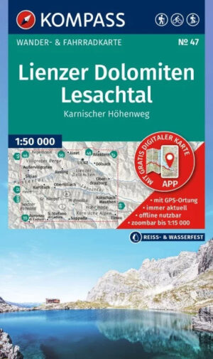 Kompass wandelkaart KP-47 Lienzer Dolomiten/Lesachtal 9783991544555  Kompass Wandelkaarten Kompass Oostenrijk  Wandelkaarten Osttirol