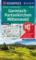 Kompass wandelkaart KP-790 Garmisch Partenkirchen/Mittenwald 9783991544593  Kompass Wandelkaarten Kompass Oberbayern  Wandelkaarten Beierse Alpen