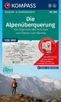Kompass wandelkaart KP-289 Die Alpenüberquerung 1:50.000 9783991545545  Kompass Wandelkaarten   Meerdaagse wandelroutes, Wandelkaarten Zwitserland en Oostenrijk (en Alpen als geheel)