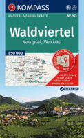 Kompass wandelkaart KP-203  Waldviertel, Kamptal, Wachau 9783991545613  Kompass Wandelkaarten Kompass Oostenrijk  Wandelkaarten Oberösterreich, Niederösterreich, Burgenland