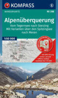 Kompass wandelkaart KP-288 Die Alpenüberquerung 1:50.000 9783991546009  Kompass Wandelkaarten   Wandelkaarten Zwitserland en Oostenrijk (en Alpen als geheel)