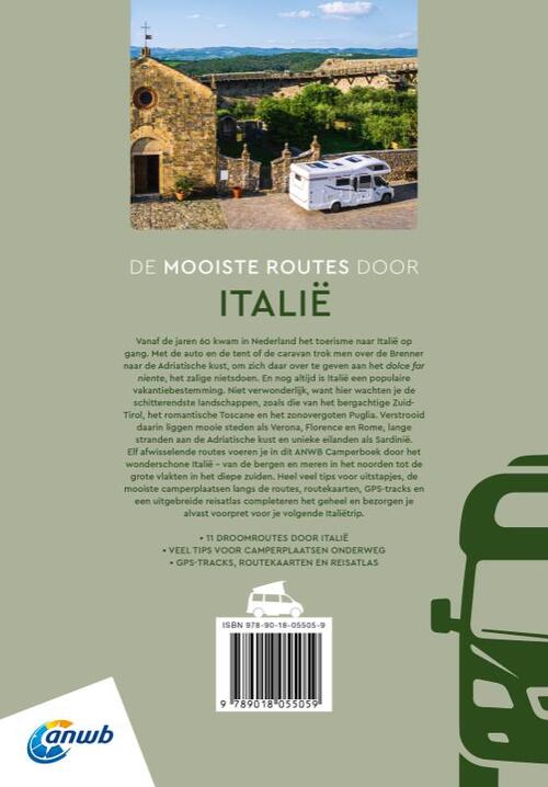 ANWB Camperboek Italië 9789018055059 ANWB ANWB Camperboeken Reisgidsen Italië ANWB Camperboek Italië 9789018055059 ANWB ANWB Camperboeken Reisgidsen Italië
