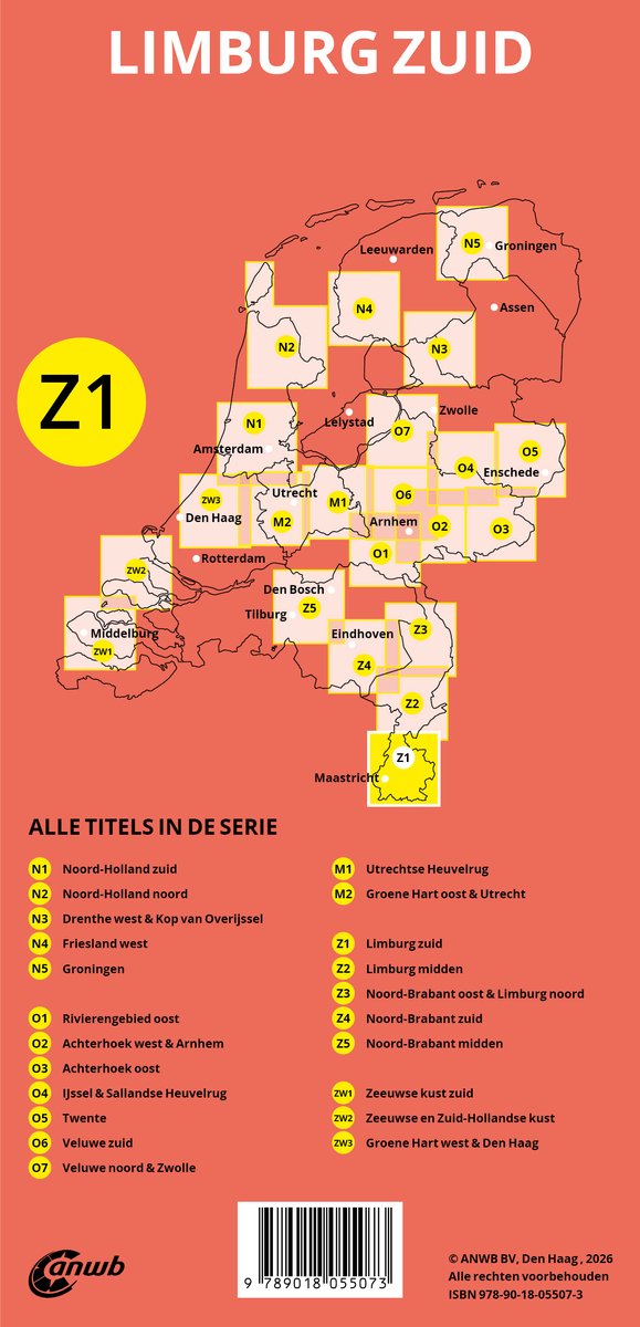 Z1 Limburg Zuid - Schaal 1:80.000 / 1:33.000 9789018055073 ANWB ANWB Fiets & wandelknooppunten Fietsgidsen, Wandelkaarten Maastricht en Zuid-Limburg Z1 Limburg Zuid - Schaal 1:80.000 / 1:33.000 9789018055073 ANWB ANWB Fiets & wandelknooppunten Fietsgidsen, Wandelkaarten Maastricht en Zuid-Limburg