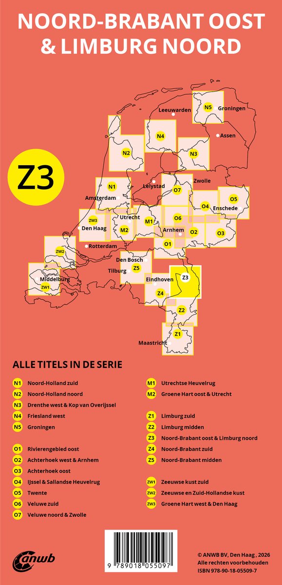 Z3 Noord-Brabant Oost, Limburg Noord 9789018055097 ANWB ANWB Fiets & wandelknooppunten Fietsgidsen, Wandelkaarten Zuid Nederland Z3 Noord-Brabant Oost, Limburg Noord 9789018055097 ANWB ANWB Fiets & wandelknooppunten Fietsgidsen, Wandelkaarten Zuid Nederland