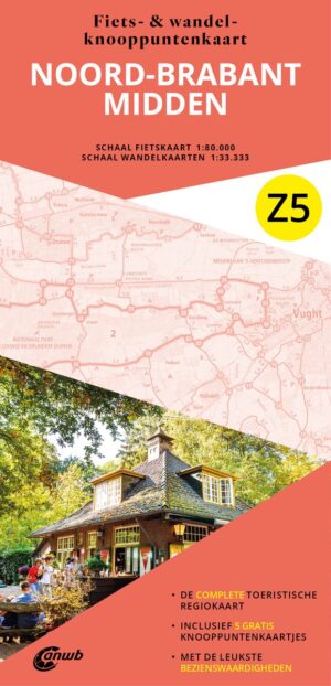 Z5 Noord-Brabant Midden 9789018055103  ANWB ANWB Fiets & wandelknooppunten  Fietsgidsen, Wandelkaarten Noord-Brabant
