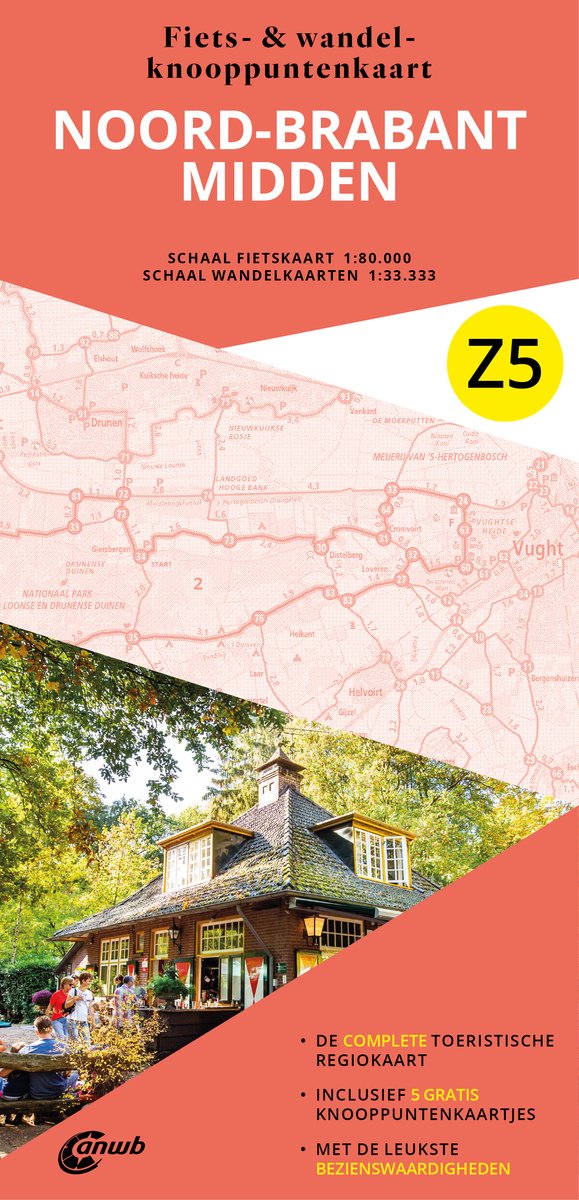 Z5 Noord-Brabant Midden 9789018055103 ANWB ANWB Fiets & wandelknooppunten Fietsgidsen, Wandelkaarten Noord-Brabant Z5 Noord-Brabant Midden 9789018055103 ANWB ANWB Fiets & wandelknooppunten Fietsgidsen, Wandelkaarten Noord-Brabant