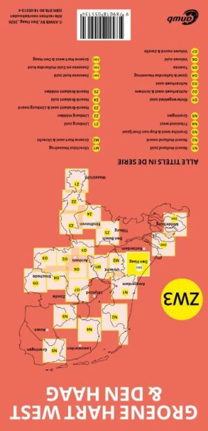 ZW3 Groene Hart West & Den Haag 9789018055134  ANWB ANWB Fiets & wandelknooppunten  Fietsgidsen, Wandelkaarten Den Haag, Rotterdam en Zuid-Holland
