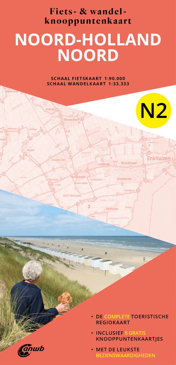 N2 Noord-Holland Noord 9789018055172 ANWB ANWB Fiets & wandelknooppunten Fietsgidsen, Wandelkaarten Noord-Holland N2 Noord-Holland Noord 9789018055172 ANWB ANWB Fiets & wandelknooppunten Fietsgidsen, Wandelkaarten Noord-Holland