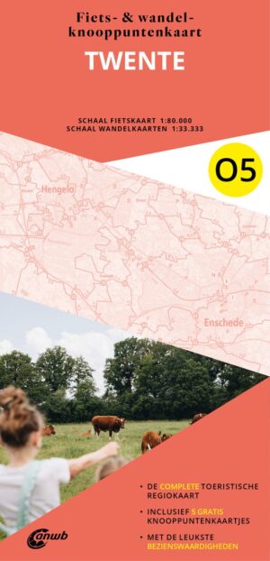 O5 Twente 9789018055196  ANWB ANWB Fiets & wandelknooppunten  Fietsgidsen, Wandelkaarten Twente
