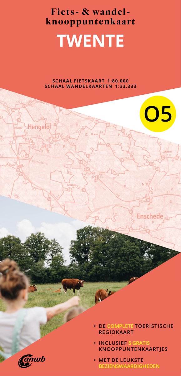 O5 Twente 9789018055196 ANWB ANWB Fiets & wandelknooppunten Fietsgidsen, Wandelkaarten Twente O5 Twente 9789018055196 ANWB ANWB Fiets & wandelknooppunten Fietsgidsen, Wandelkaarten Twente