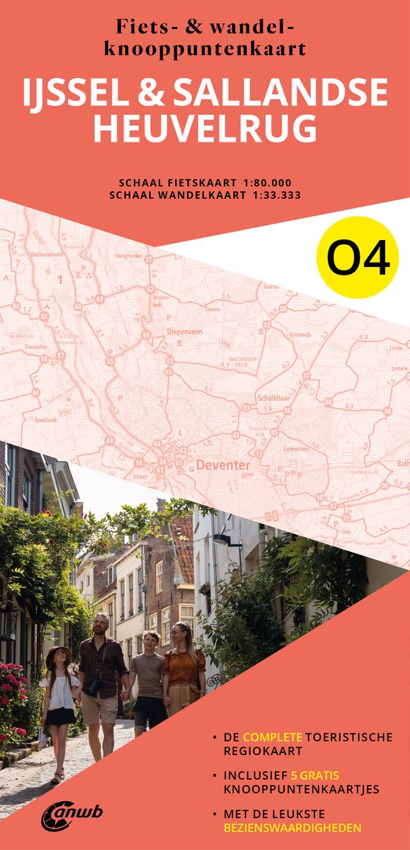O4 IJssel & Sallandse Heuvelrug 9789018055202 ANWB ANWB Fiets & wandelknooppunten Fietsgidsen, Wandelkaarten Oost Nederland O4 IJssel & Sallandse Heuvelrug 9789018055202 ANWB ANWB Fiets & wandelknooppunten Fietsgidsen, Wandelkaarten Oost Nederland