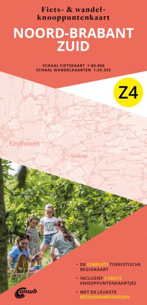Z4 Noord-Brabant Zuid (Eindhoven) 9789018055233  ANWB ANWB Fiets & wandelknooppunten  Fietsgidsen, Wandelkaarten Noord-Brabant