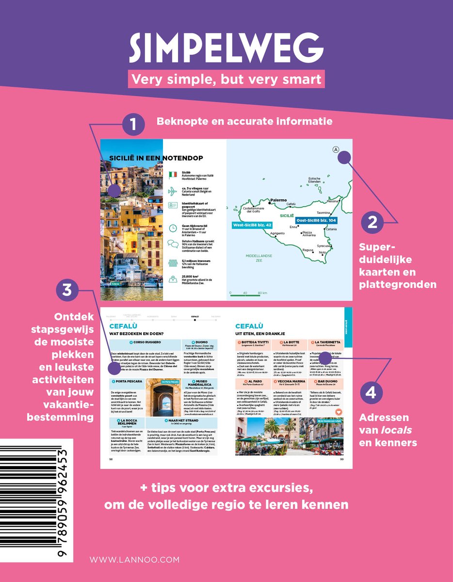 Simpelweg Sicilië 9789059962453 Lannoo Simpelweg Reisgidsen Sicilië Simpelweg Sicilië 9789059962453 Lannoo Simpelweg Reisgidsen Sicilië