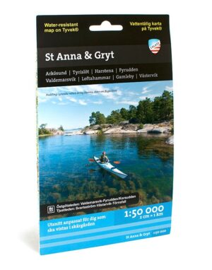 CAL-125  S:t Anna och Gryts skärgårdar | wandelkaart, waterkaart 1:50.000 9789186773113  Calazo Calazo Zweden zuid  Wandelkaarten, Watersportboeken Zuid-Zweden