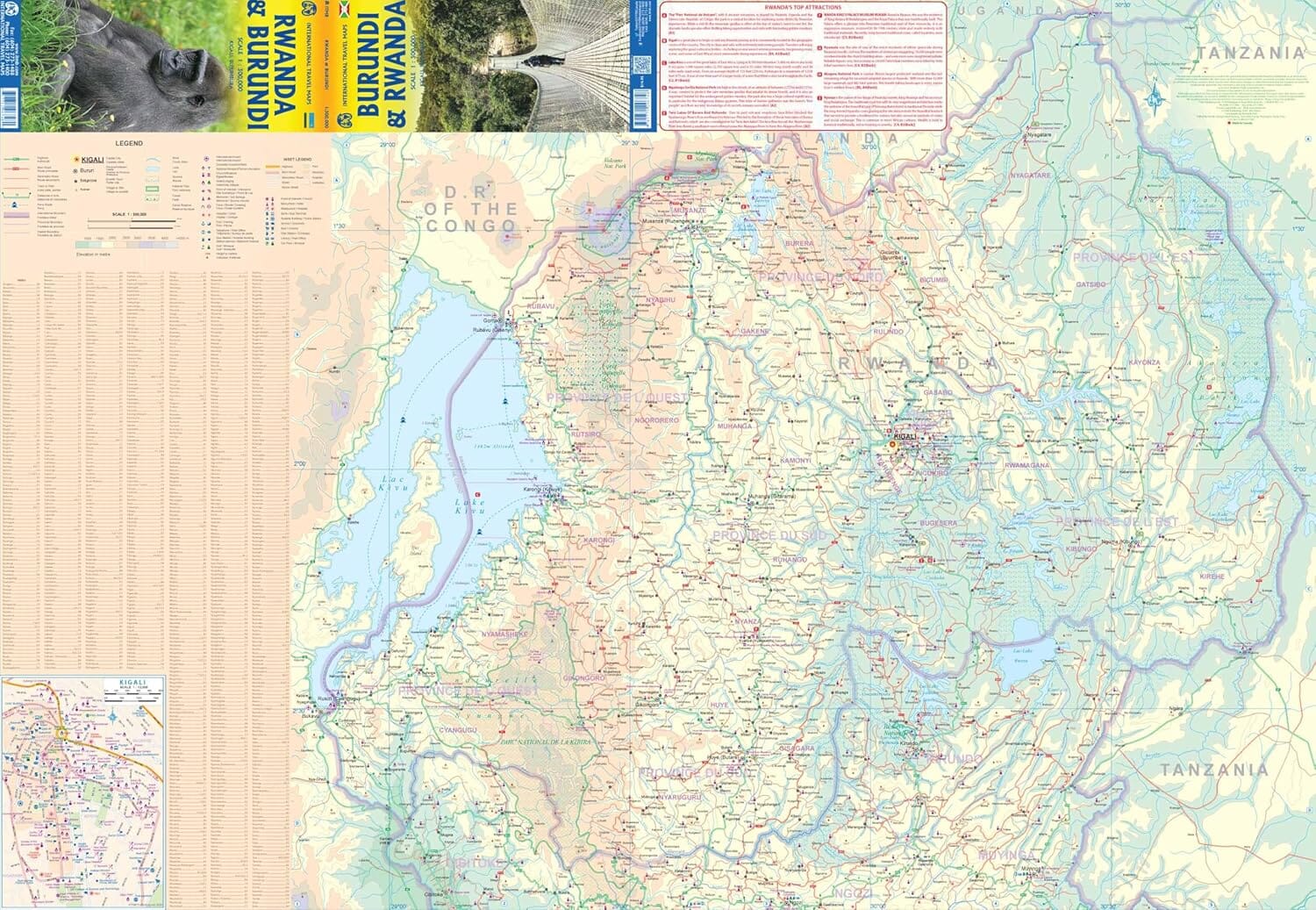 ITM Rwanda & Burundi | landkaart, autokaart 1:300.000 9781771296748 International Travel Maps Landkaarten en wegenkaarten Uganda, Rwanda, Burundi, Ruwenzorigebergte ITM Rwanda & Burundi | landkaart, autokaart 1:300.000 9781771296748 International Travel Maps Landkaarten en wegenkaarten Uganda, Rwanda, Burundi, Ruwenzorigebergte