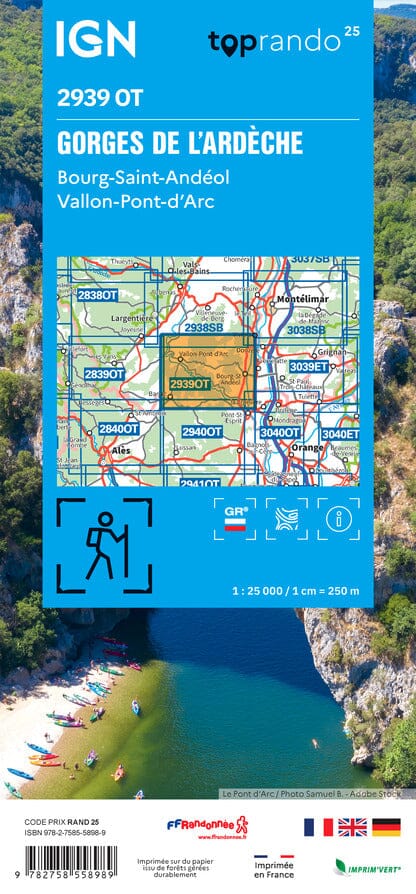 2939OT Gorges de l'Ardèche | wandelkaart 1:25.000 9782758558989 IGN IGN 25 Ardèche / Drôme Wandelkaarten Ardèche, Drôme 2939OT Gorges de l'Ardèche | wandelkaart 1:25.000 9782758558989 IGN IGN 25 Ardèche / Drôme Wandelkaarten Ardèche, Drôme