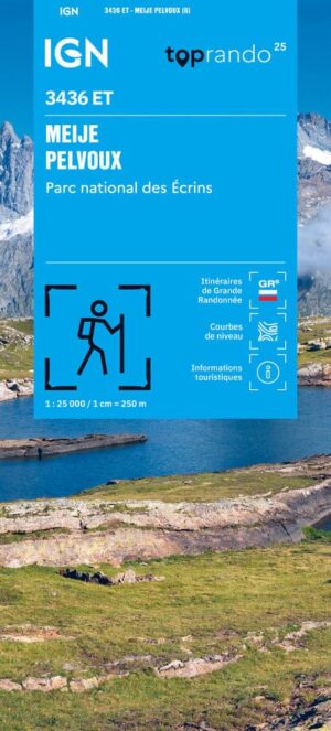 wandelkaart 3436ET Meije, Pelvoux, Vallouise 1:25.000 9782758559368  IGN IGN 25 Franse Alpen/ zuidhelft  Wandelkaarten Écrins, Queyras, Hautes Alpes