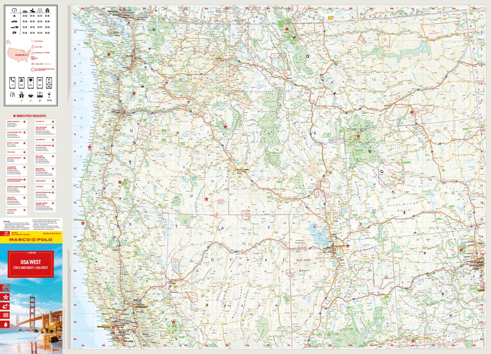 wegenkaart / overzichtskaart USA West 9783575022950 Marco Polo Landkaarten en wegenkaarten VS-West, Rocky Mountains wegenkaart / overzichtskaart USA West 9783575022950 Marco Polo Landkaarten en wegenkaarten VS-West, Rocky Mountains