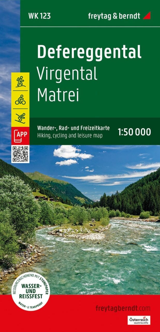 WK-123 Matrei, Defereggen,Virgental wandelkaart 1:50.000 9783707922943 Freytag & Berndt WK 1:50.000 Wandelkaarten Osttirol WK-123 Matrei, Defereggen,Virgental wandelkaart 1:50.000 9783707922943 Freytag & Berndt WK 1:50.000 Wandelkaarten Osttirol