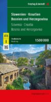 Slovenie, Kroatie, Bosnië-Hercegowina | autokaart, wegenkaart 1:500.000 9783707924664  Freytag & Berndt   Landkaarten en wegenkaarten Westelijke Balkan