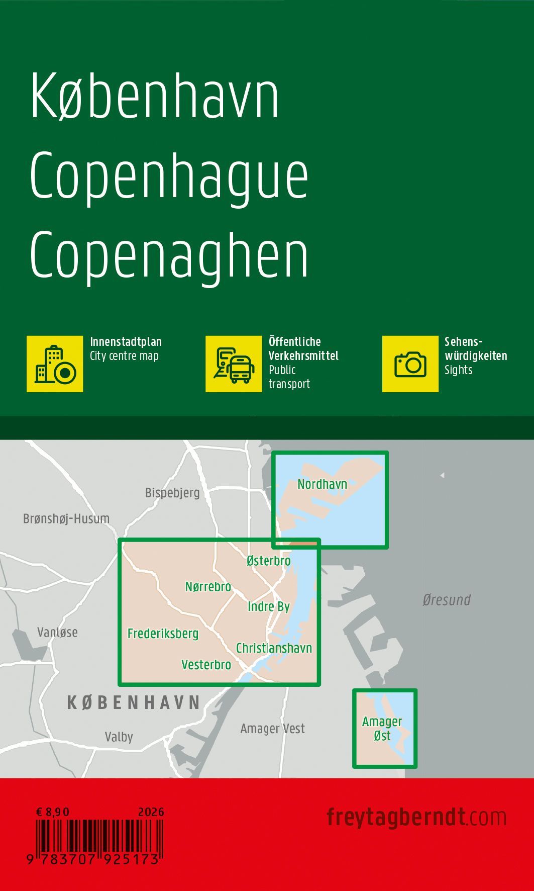 Kopenhagen 1:10.000 | stadsplattegrond 9783707925173 Freytag & Berndt Compact plattegrond Stadsplattegronden Kopenhagen & Sjaelland Kopenhagen 1:10.000 | stadsplattegrond 9783707925173 Freytag & Berndt Compact plattegrond Stadsplattegronden Kopenhagen & Sjaelland