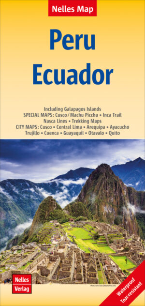 Peru (+ Ecuador) | wegenkaart - overzichtskaart 1:2.500.000 9783865748027  Nelles Nelles Maps  Landkaarten en wegenkaarten Ecuador, Peru, Bolivia