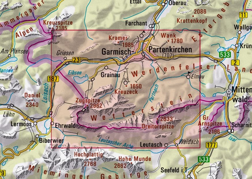 Alpenverein wandelkaart BY-08 Wettersteingebirge, Zugspitze 1:25.000 9783948256357 Deutscher AlpenVerein Alpenvereinskarten Wandelkaarten Beierse Alpen Alpenverein wandelkaart BY-08 Wettersteingebirge, Zugspitze 1:25.000 9783948256357 Deutscher AlpenVerein Alpenvereinskarten Wandelkaarten Beierse Alpen