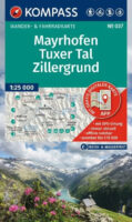 Kompass wandelkaart KP-037  Mayrhofen,Tuxer Tal, Zillergrund 9783991545156  Kompass Wandelkaarten Kompass Oostenrijk  Wandelkaarten Tirol