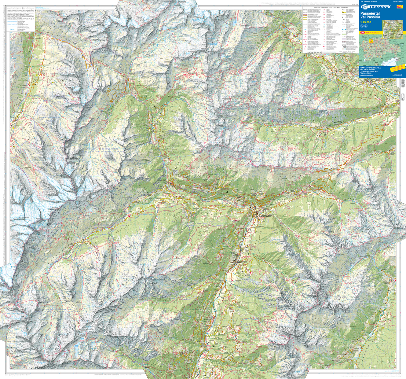 TAB-039 Val Passiria/ Passeiertal | Tabacco wandelkaart 9788883150395 Tabacco Tabacco 1:25.000 Wandelkaarten Zuid-Tirol, Dolomieten TAB-039 Val Passiria/ Passeiertal | Tabacco wandelkaart 9788883150395 Tabacco Tabacco 1:25.000 Wandelkaarten Zuid-Tirol, Dolomieten