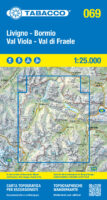 TAB-069  Livigno, Bormio | Tabacco wandelkaart 9788883152092  Tabacco Tabacco 1:25.000  Wandelkaarten Zuid-Tirol, Dolomieten