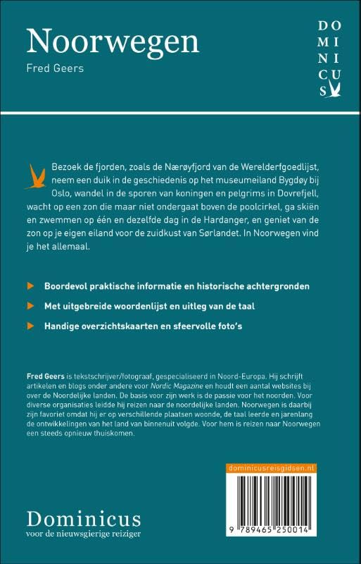 Dominicus reisgids Noorwegen 9789465250014 Fred Geers Dominicus Reisgidsen Noorwegen Dominicus reisgids Noorwegen 9789465250014 Fred Geers Dominicus Reisgidsen Noorwegen