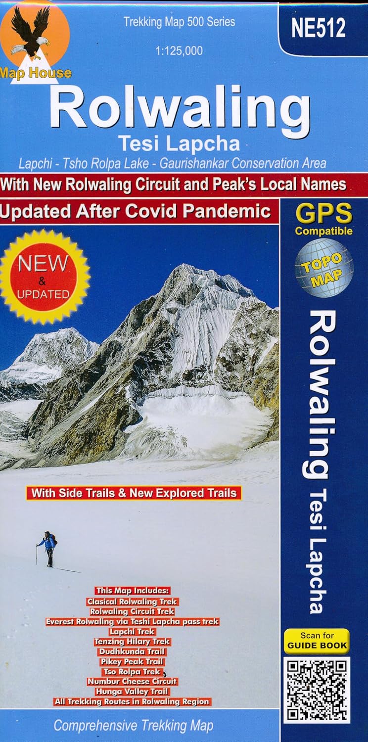 Rolwaling, Gaurishankar, Tesi Lapcha 1:125.000 (NE512) 9789937783200 Nepa Maps Wandelkaarten Nepal Geen categorie Rolwaling, Gaurishankar, Tesi Lapcha 1:125.000 (NE512) 9789937783200 Nepa Maps Wandelkaarten Nepal Geen categorie
