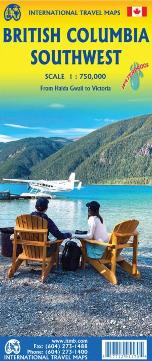 ITM British Columbia Southwest 1:750.000 9781771291170  International Travel Maps   Landkaarten en wegenkaarten Vancouver en British Columbia