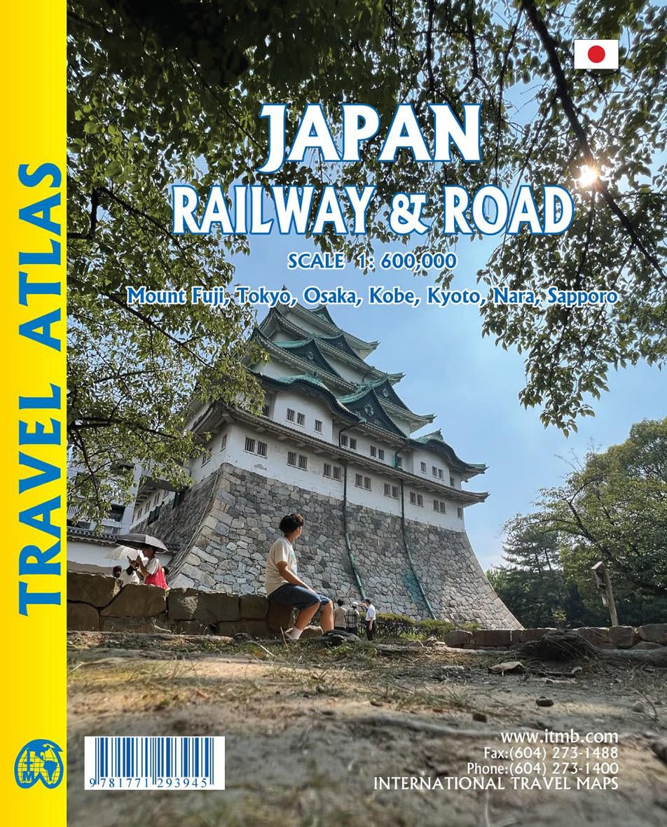 ITM Wegenatlas Japan railway and road atlas 9781771293945 International Travel Maps Landkaarten en wegenkaarten Japan ITM Wegenatlas Japan railway and road atlas 9781771293945 International Travel Maps Landkaarten en wegenkaarten Japan