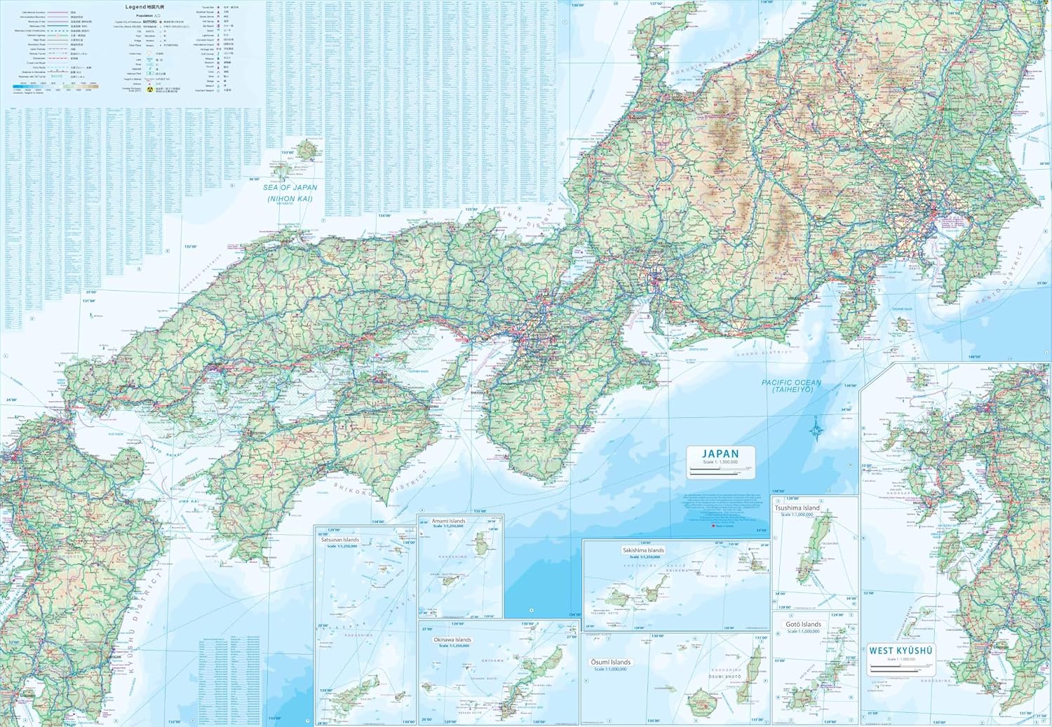 ITM Japan | landkaart, autokaart 1:1.100.000 9781771293990 International Travel Maps Landkaarten en wegenkaarten Japan ITM Japan | landkaart, autokaart 1:1.100.000 9781771293990 International Travel Maps Landkaarten en wegenkaarten Japan