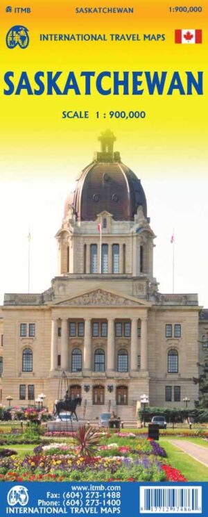 ITM Saskatchewan | landkaart, autokaart 1:900.000 9781771297486  International Travel Maps   Landkaarten en wegenkaarten Toronto, Ontario & Canadese Midwest