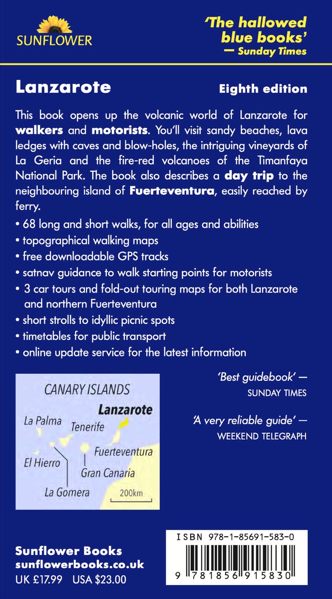 Sunflower Lanzarote | wandelgids 9781856915830 Noel Rochford Sunflower Landscapes Wandelgidsen Lanzarote Sunflower Lanzarote | wandelgids 9781856915830 Noel Rochford Sunflower Landscapes Wandelgidsen Lanzarote