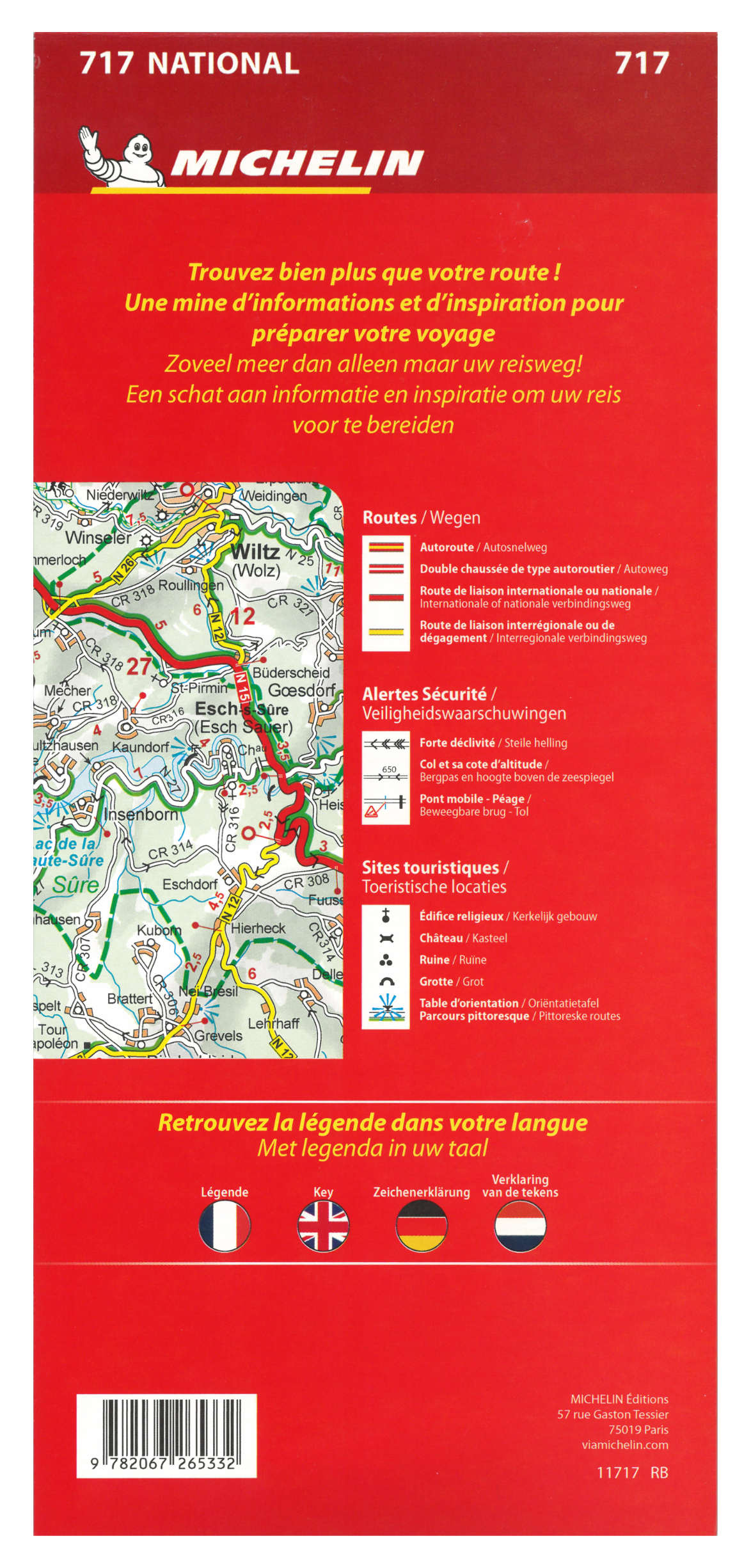 717 Luxemburg, Groothertogdom 1:150.000, 2026 9782067270428 Michelin Michelinkaarten Jaaredities Landkaarten en wegenkaarten Luxemburg 717 Luxemburg, Groothertogdom 1:150.000, 2026 9782067270428 Michelin Michelinkaarten Jaaredities Landkaarten en wegenkaarten Luxemburg