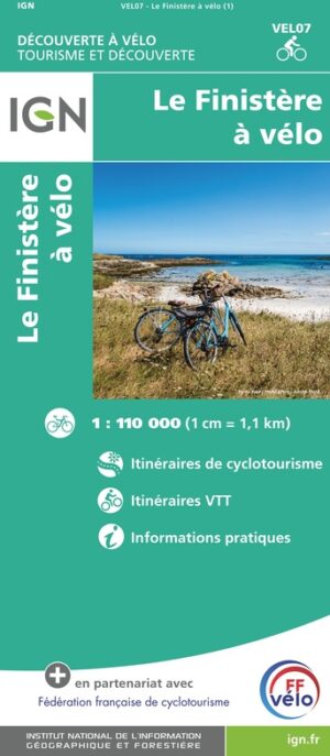 Fietskaart Finistère à vélo 9782758551249  IGN IGN Fietskaarten  Fietskaarten Bretagne