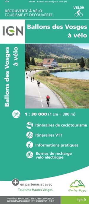 Fietskaart Vosges Ballons des Vosges à vélo 9782758551638  IGN IGN Fietskaarten  Fietskaarten Vogezen
