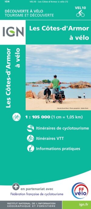 Fietskaart Côtes-d'Armor à vélo 9782758552857  IGN IGN Fietskaarten  Fietskaarten Bretagne