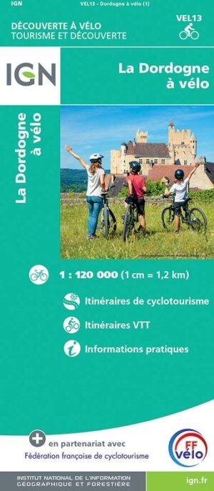 Fietskaart Dordogne à vélo 9782758554653  IGN IGN Fietskaarten  Fietskaarten Dordogne