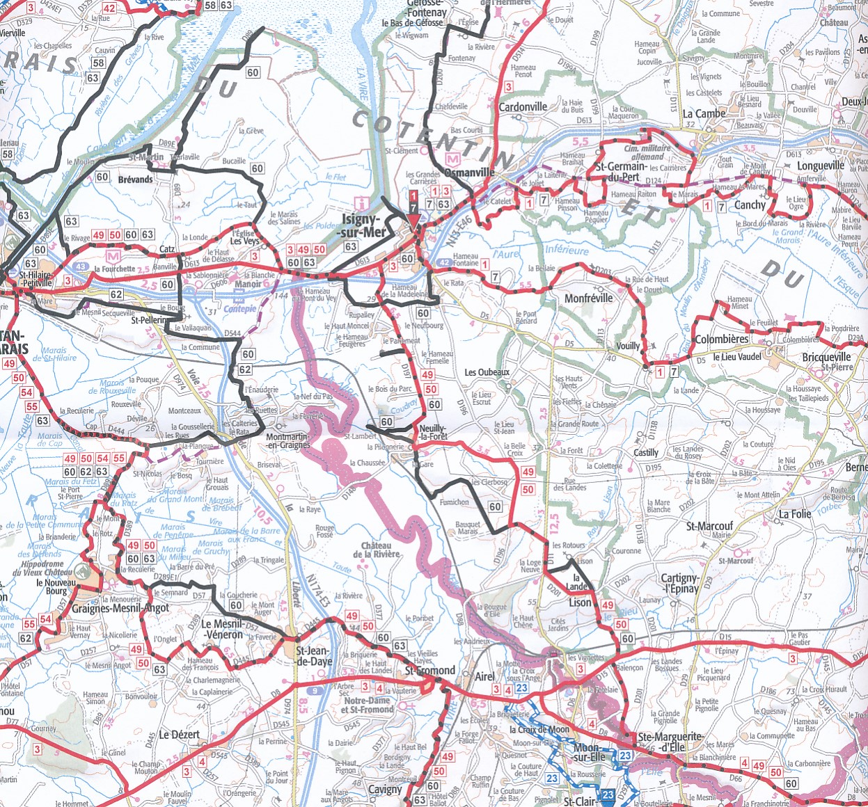 Fietskaart Manche à vélo 9782758556046 IGN IGN Fietskaarten Fietskaarten Normandië Fietskaart Manche à vélo 9782758556046 IGN IGN Fietskaarten Fietskaarten Normandië